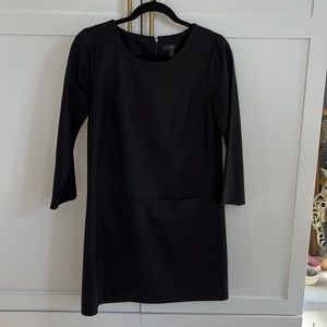 JCrew Black Wool Suiting Dress